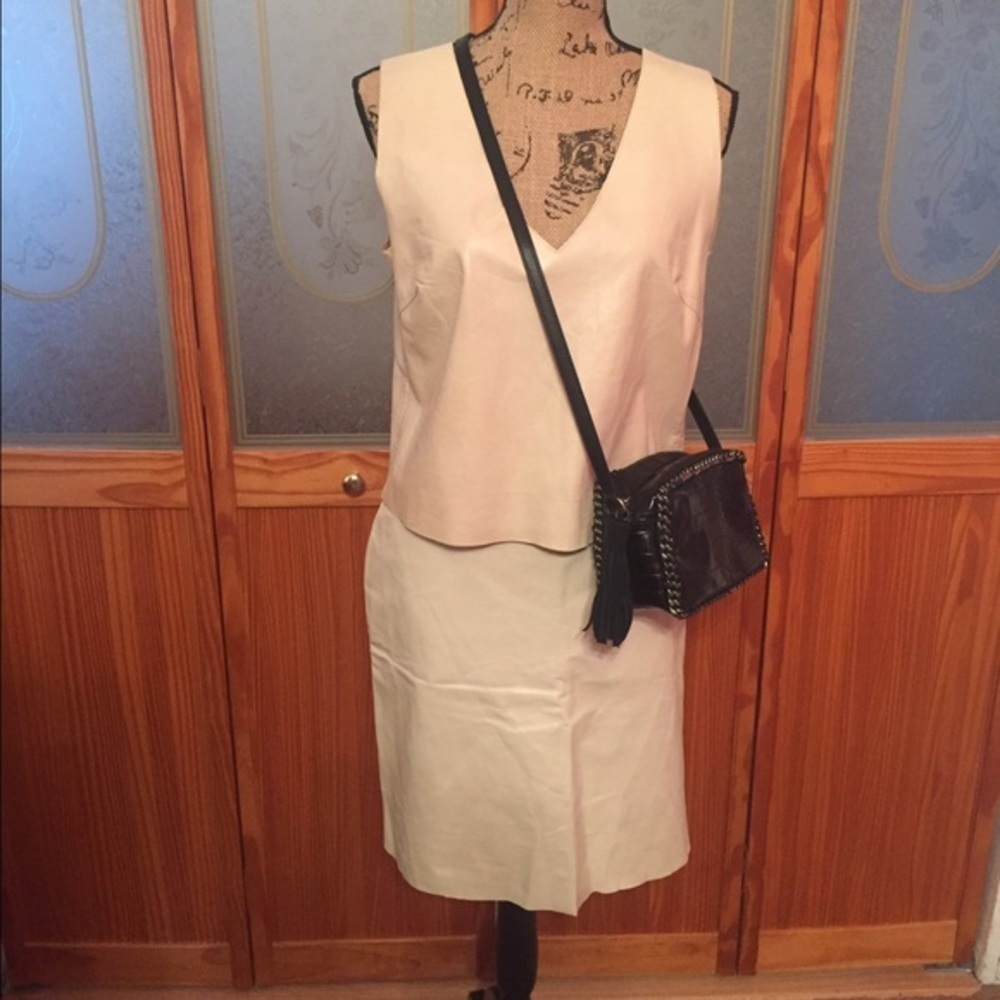 Vintage Leather Express Skirt Set